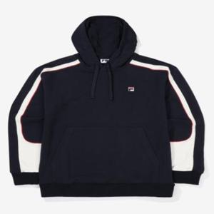 휠라 남여공용 F-박스 컬렉션 라인 배색 후드티 FS2POF3394X_INA