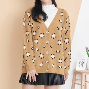 [올리비에스클로젯] 거북이 패턴 뽀송 가디건_O1811CD607D