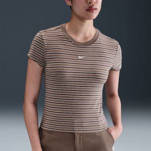 나이키반팔티 GQT HF9525-233 여성 슬림 스트라이프 티셔츠