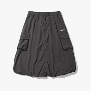 디아도라반바지 AQS D5422LSK81GRD 모르비 기모 카고 우븐 스커트 GREY