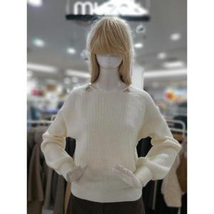 무자크 세이브존09 뒷리본 심플 니트 티 MP9WKT41