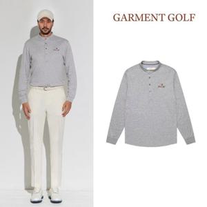 가먼트골프 남성 헨리넥 긴팔 티셔츠 GMTLD306