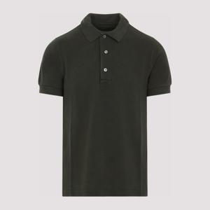 톰포드 그린 리오셀 코튼 피케 폴로 티셔츠 JPS011JMT013 GAL
