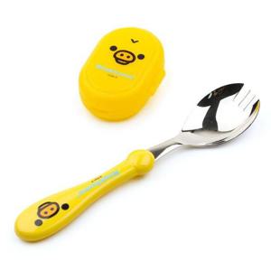 엠제이씨 리락쿠마 편한 스푼 (얼굴) (옐로우)