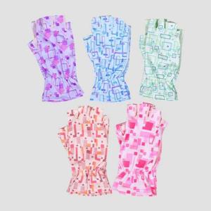 다양한 패턴 여성 UV차단 다목적 반손 장갑 0012sv