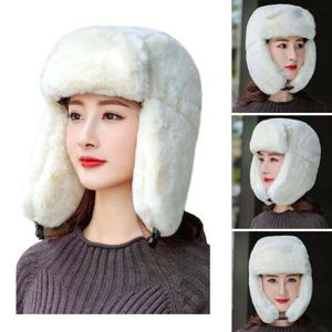 겨울모자 온도상승 보송보송 방한 여성 털모자