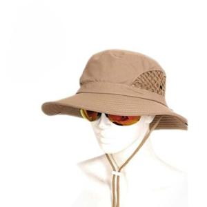 남여공용 프리 사파리정글모자 BEIGE 옆면 메쉬처리