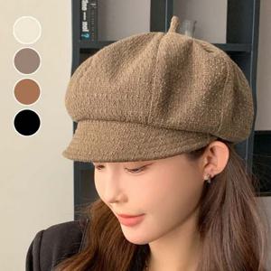 여성 트랜디 스트릿 패션 캐쥬얼 화가 베레모 빵 모자