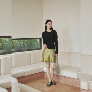 [쥬크]사틴 미니 훌 스커트 (Z253MSD011)