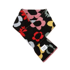 [질스튜어트 ACC] JAMU5F300BK 블랙 멀티 플라워 울캐시미어혼방 머플러