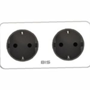 BIS 빌트인 가구 매입 콘센트 BIS-W402 화이트 책상 테이블