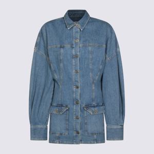 아티코 버튼 프론트 칼라 데님 재킷 260WCA00482 DDS001AA024