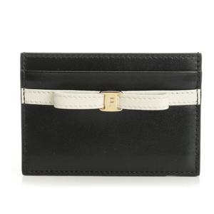 페라가모 보우 디테일 가죽 카드지갑 221089790197 001