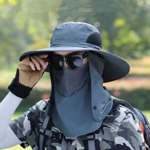 와이드 햇빛 차단 얼굴가림 사파리모자 SL