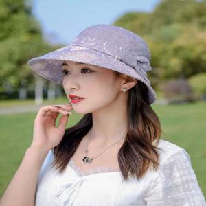 여성 플라워 버킷햇 가벼운 농사 썬캡 시원한모자 SL