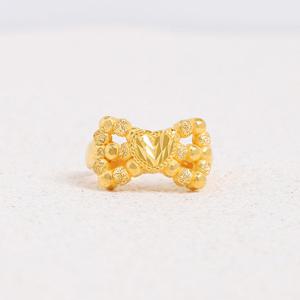 여자 순금 반지 디자인 리본 하트 3.75g [보니 보우]