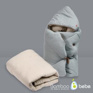 [밤부베베] 순한대나무 거즈 아기헤아림 겉싸개_옥색