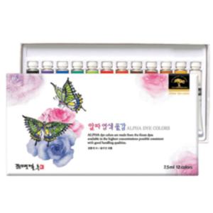 [알파색채]염색 물감 세트 7.5ml 12색