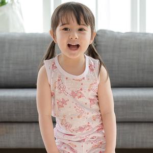 꼬마친구 요술공주 민소매 나시 쟈가드 아동내의 실내복