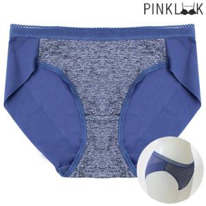 [핑크룩] 멜란지 노라인팬티/네이비