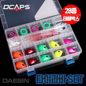 유동식 타이라바 28종+태클박스 헤드 스커트 참돔루어