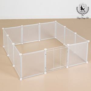 반려동물 투명 울타리 소형 11p+1p안전문