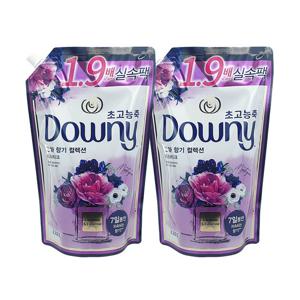 다우니 리필 실속팩 퍼퓸 미스티크 1.35L 2ea
