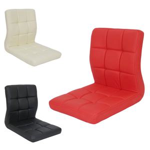 더조아 엠보좌식의자 레드 편한 등받이 원목 레자 좌식의자