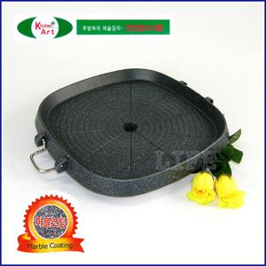 키친아트 금상첨화(이중구조)다용도사각구이팬(마블코팅)