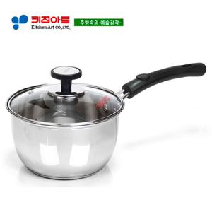 키친아트 아티스트 삼중바닥냄비 16CM편수