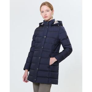 닥스 골프 여성 24FW 스테디셀러로고 패치 탈착후드 다운점퍼 (DARK NAVY) WNJU4D705N3