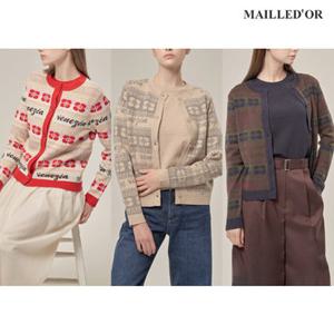 [홈쇼핑인기]마예도르 자카드 가디건+반팔니트 2종