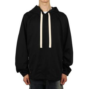 질샌더 J22GU0111 J20058 001 테크니컬 코튼 후드티