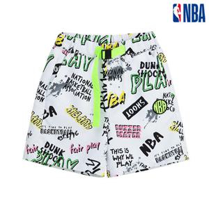 [NBA KIDS]주니어 커스텀 그래픽 벨트장식 팬츠 N182PT501P