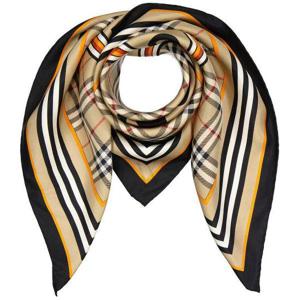 BURBERRY 버버리 Montage Print Silk Square Scarf (8053182) (몽타주 프린트 실크 스퀘어 스카프)