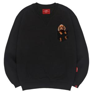 엘라모 3M 포켓훈트 맨투맨 남녀공용 빅사이즈 S-4XL