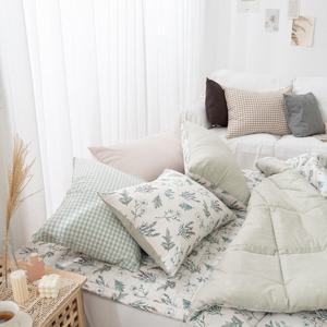 [르헤브] 플로럴 소프트 마이크로 차렵이불 베개세트 (Q/퀸)