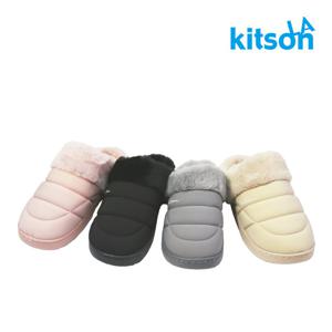 키슨 안젤라 여성 겨울 패딩 퍼 방한슬리퍼