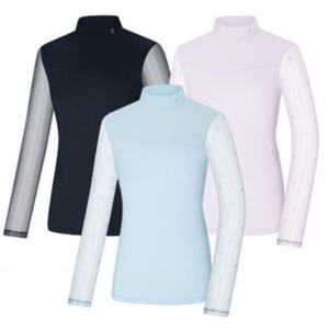 [콜핑]LD08 여성 여름 아이스본 소매망사 긴팔 냉감등산티 KVT4363W