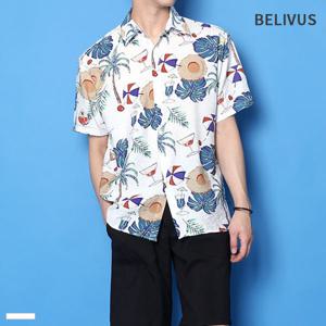 [빌리버스]빌리버스 남자 반팔 셔츠 BSD102 패턴 일반핏 하와이