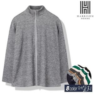 [해리슨] 8컬러 빅사이즈 긴팔 반목 집업 HA-1146 WOD1021