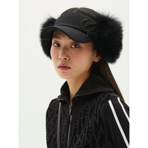 [마스터바니] 여성 비즈 와펜 리얼 퍼 썬바이저