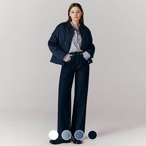 [지오다노/본사] 413943 여 기모 와이드 데님