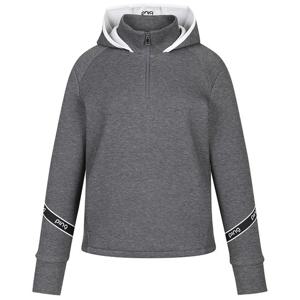 [핑골프][양말증정]여성 로고 테잎 후드 반집업 긴팔 티셔츠 121C4TR092_MG