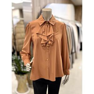 미니멈 세이브존01 럭셔리 프릴넥 블라우스 MXDGWB0170