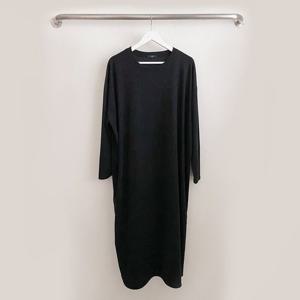 코아 국산 여성 라운드 오버 등원룩 롱원피스 ARA-WDR-3088-블랙