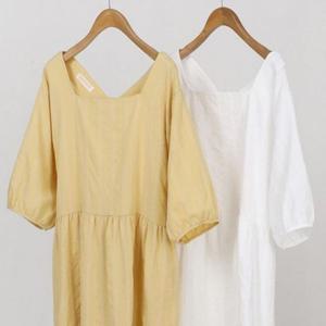 빅사이즈 롱원피스 스퀘어넥 러브 306E327S