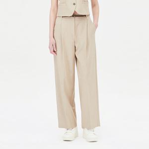 [시슬리] 레만 벨티드 와이드 턱 팬츠_SAPT06411BG