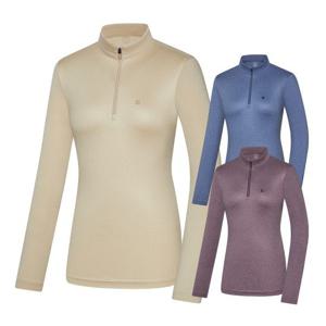 콜핑 시원한 멜란지 기능성 여자 봄 긴팔 집업 티셔츠