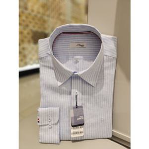 듀퐁셔츠 슬림핏긴팔 SE4SM21LS325SBU 퓨어린넨 2024신상품